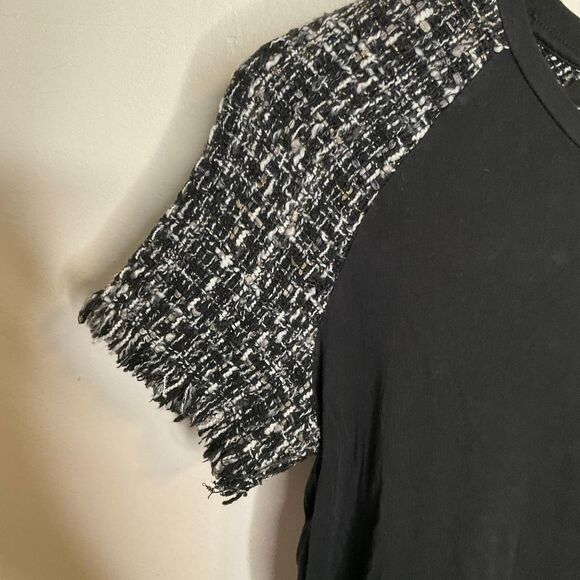 Maje Tiaco Mixed-Media Tee - Picture 6 of 8